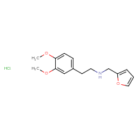 Chemical structure of [2-(3,4-dimethoxyphenyl)ethyl][(furan-2-yl)methyl]amine hydrochloride - CSSB00025747297