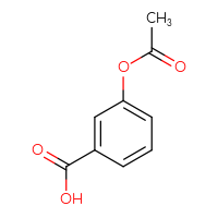 Chemical structure of 3-(acetyloxy)benzoic acid - CSSB00000744496