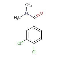 Chemical structure of 3,4-dichloro-N,N-dimethylbenzamide - CSSB00000159562
