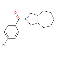 Chemical structure of 2-(4-bromobenzoyl)-decahydrocyclohepta[c]pyrrole - CSSB00113435972