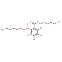Chemical structure of 1,2-dihexyl (²H₄)benzene-1,2-dicarboxylate - CSSB00159240800