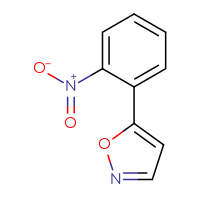 Chemical structure of 5-(2-nitrophenyl)-1,2-oxazole - CSSB00012245107