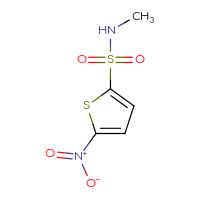 Chemical structure of N-methyl-5-nitrothiophene-2-sulfonamide - CSSB00016026087