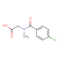 Chemical structure of 2-[1-(4-chlorophenyl)-N-methylformamido]acetic acid - CSSB00000194964