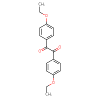 Chemical structure of bis(4-ethoxyphenyl)ethane-1,2-dione - CSSB03436537471