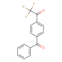 Chemical structure of 1-(4-benzoylphenyl)-2,2,2-trifluoroethan-1-one - CSSB21284863598