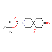 Chemical structure of tert-butyl 7,9-dioxo-3-azaspiro[5.5]undecane-3-carboxylate - CSSB21248712281