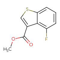 Chemical structure of methyl 4-fluoro-1-benzothiophene-3-carboxylate - CSSB00036002179