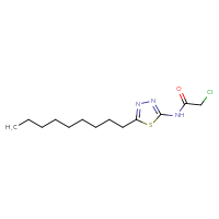 Chemical structure of 2-chloro-N-(5-nonyl-1,3,4-thiadiazol-2-yl)acetamide - CSSB00000682329