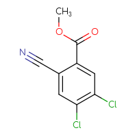 Chemical structure of methyl 4,5-dichloro-2-cyanobenzoate - CSSB00010201443