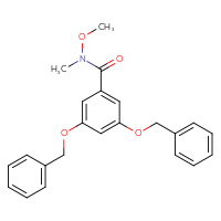 Chemical structure of 3,5-bis(benzyloxy)-N-methoxy-N-methylbenzamide - CSSB20917345284