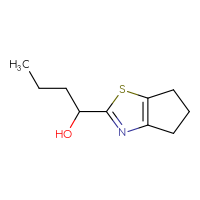 Chemical structure of 1-{4H,5H,6H-cyclopenta[d][1,3]thiazol-2-yl}butan-1-ol - CSSB00117723785
