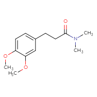 Chemical structure of 3-(3,4-dimethoxyphenyl)-N,N-dimethylpropanamide - CSSB00046102469