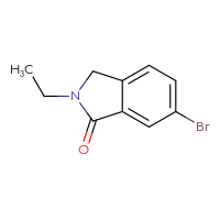 Chemical structure of 6-bromo-2-ethyl-2,3-dihydro-1H-isoindol-1-one - CSSB00010132679