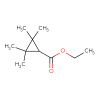 Chemical structure of ethyl 2,2,3,3-tetramethylcyclopropane-1-carboxylate - CSSB00011995655