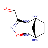 Chemical structure of rac-(1R,2S,6S,7S)-3-oxa-4-azatricyclo[5.2.1.0²,⁶]dec-4-ene-5-carbaldehyde - CSSB02125402670