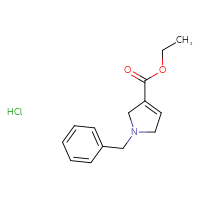 Chemical structure of ethyl 1-benzyl-2,5-dihydro-1H-pyrrole-3-carboxylate hydrochloride - CSSB06626407541