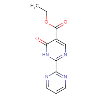 Chemical structure of ethyl 6-oxo-1,6-dihydro-[2,2'-bipyrimidine]-5-carboxylate - CSSB00007939705
