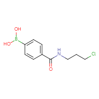 Chemical structure of {4-[(3-chloropropyl)carbamoyl]phenyl}boronic acid - CSSB00000049238