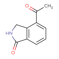 Chemical structure of 4-acetyl-2,3-dihydro-1H-isoindol-1-one - CSSB00009864912