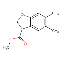 Chemical structure of methyl 5,6-dimethyl-2,3-dihydro-1-benzofuran-3-carboxylate - CSSB00041252506