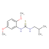 Chemical structure of 1-(2,5-dimethoxyphenyl)-3-(2-methylpropyl)thiourea - CSSB00000589213