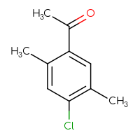 Chemical structure of 1-(4-chloro-2,5-dimethylphenyl)ethan-1-one - CSSB00012024492
