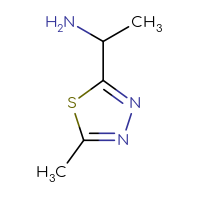Chemical structure of 1-(5-methyl-1,3,4-thiadiazol-2-yl)ethan-1-amine - CSSB00000701407