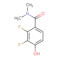 Chemical structure of 2,3-difluoro-4-hydroxy-N,N-dimethylbenzamide - CSSB00918652869