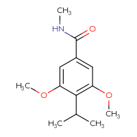 Chemical structure of 3,5-dimethoxy-N-methyl-4-(propan-2-yl)benzamide - CSSB01996154720