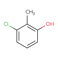 Chemical structure of 3-chloro-2-methylphenol - CSSB00011265684