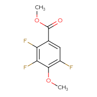Chemical structure of methyl 2,3,5-trifluoro-4-methoxybenzoate - CSSB00010080098