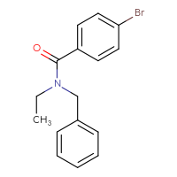 Chemical structure of N-benzyl-4-bromo-N-ethylbenzamide - CSSB00000155853