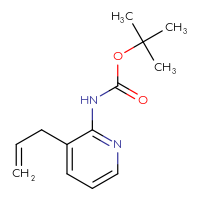 Chemical structure of tert-butyl N-[3-(prop-2-en-1-yl)pyridin-2-yl]carbamate - CSSB00010203228