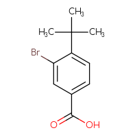 Chemical structure of 3-bromo-4-tert-butylbenzoic acid - CSSB00012355653