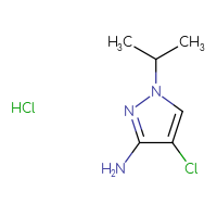 Chemical structure of 4-chloro-1-(propan-2-yl)-1H-pyrazol-3-amine hydrochloride - CSSB00025718122