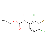 Chemical structure of ethyl 2-(2,4-dichloro-3-fluorophenyl)-2-oxoacetate - CSSB20813994246