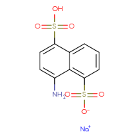 Chemical structure of sodium 8-amino-5-sulfonaphthalene-1-sulfonate - CSSB00016996715