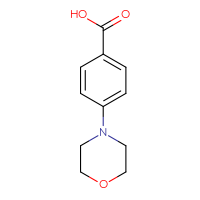 Chemical structure of 4-(morpholin-4-yl)benzoic acid - CSSB00000747244