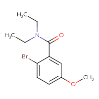 Chemical structure of 2-bromo-N,N-diethyl-5-methoxybenzamide - CSSB00000154166