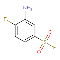 Chemical structure of 3-amino-4-fluorobenzene-1-sulfonyl fluoride - CSSB00102775798