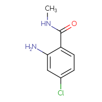 Chemical structure of 2-amino-4-chloro-N-methylbenzamide - CSSB00000742614