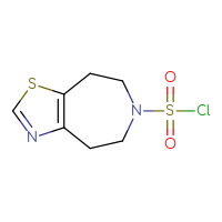 Chemical structure of 4H,5H,6H,7H,8H-[1,3]thiazolo[4,5-d]azepine-6-sulfonyl chloride - CSSB06376028291