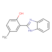 Chemical structure of 2-(1H-1,3-benzodiazol-2-yl)-4-methylphenol - CSSB00000677470