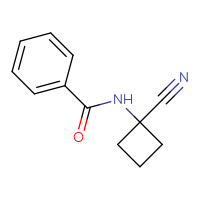 Chemical structure of N-(1-cyanocyclobutyl)benzamide - CSSB00000057753