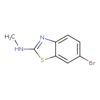 Chemical structure of 6-bromo-N-methyl-1,3-benzothiazol-2-amine - CSSB00012351673
