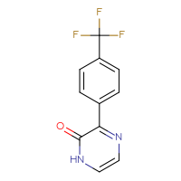 Chemical structure of 3-[4-(trifluoromethyl)phenyl]-1,2-dihydropyrazin-2-one - CSSB00004173745