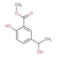 Chemical structure of methyl 2-hydroxy-5-(1-hydroxyethyl)benzoate - CSSB00010661432