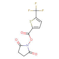 Chemical structure of 2,5-dioxopyrrolidin-1-yl 5-(trifluoromethyl)thiophene-2-carboxylate - CSSB02537599009