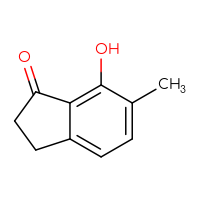 Chemical structure of 7-hydroxy-6-methyl-2,3-dihydro-1H-inden-1-one - CSSB00000069572